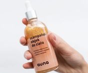 Champagne-Scented Body Oil with Natural Oils and Eco-Friendly Glitter Auna
