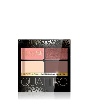 Eveline Quattro Eyeshadow No. 06 palette of 4 beige and chocolate eyeshadows