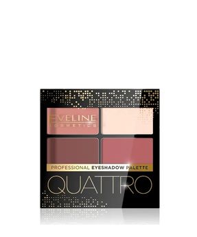 Quattro Lidschattenpalette mit 4 Lidschatten in einem dunklen und hellbraunen Farbton Nr. 04 Eveline