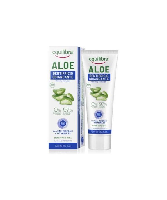 Equilibra fluoride and saccharin-free whitening toothpaste