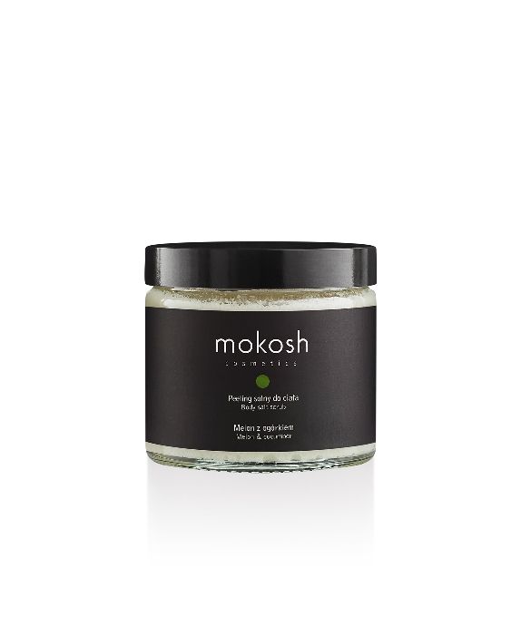 Exfoliante Corporal de Sal de Melón con Pepino Suavizante e Hidratante Mokosh