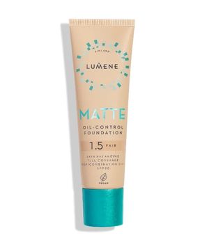 Fond de ten matifiant cu acoperire ridicată Matte 1.5 Fair cu SPF 20 Lumene