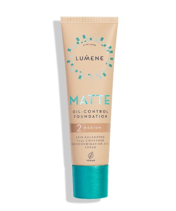 Didelio maskavimo matinis makiažo pagrindas Matte 2 Medium z SPF 20 Lumene