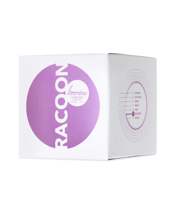 Loovara Racoon 49 vegan condoms 12 pcs.