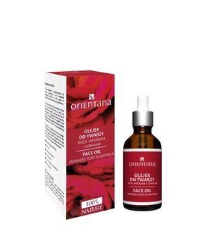 Aceite facial regenerador de rosa japonesa y azafrán Orientana