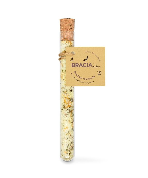 Tubito para baño regenerador con sal de Epsom Lavanda crujiente Bracia Mydlarze