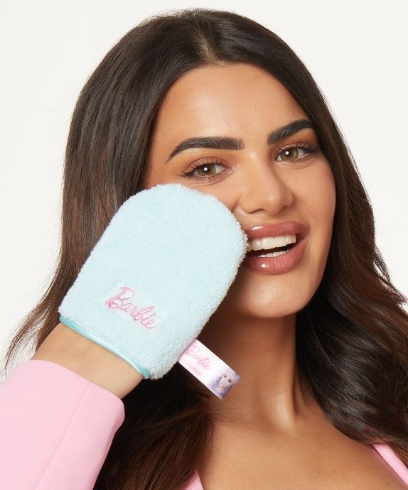 Veido valymo ir makiažo valiklio pirštinė Barbie Water-Only Cleansing Mitt Blue Lagoon Glov