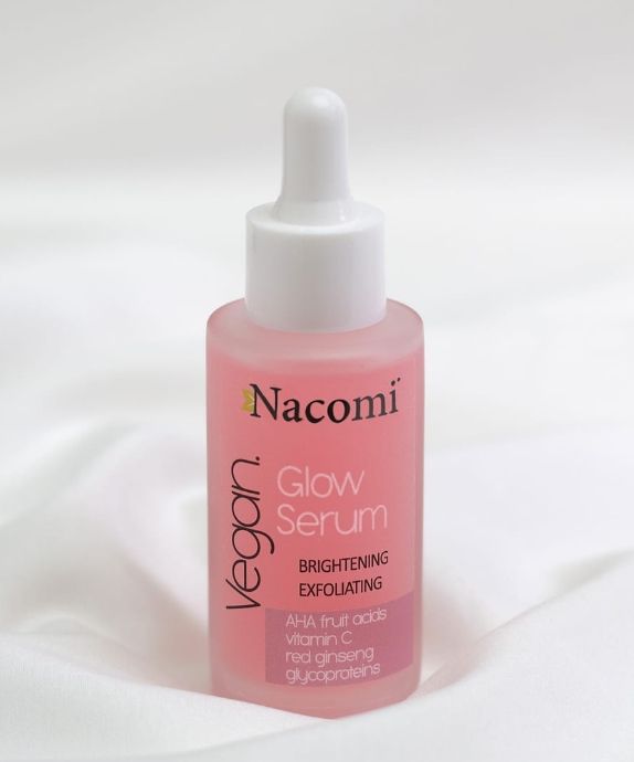 Nacomi Glow brightening exfoliating serum with lemon extract & AHA acids