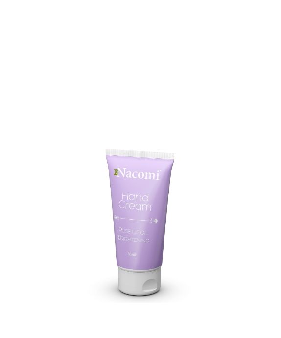 Nacomi Brightening Hand Cream med nyponolja och söt mandelolja