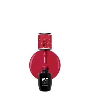 Rosafarbener Hybrid-Nagellack mit tiefem klassischem Rot, My Intense Pink MyLaQ