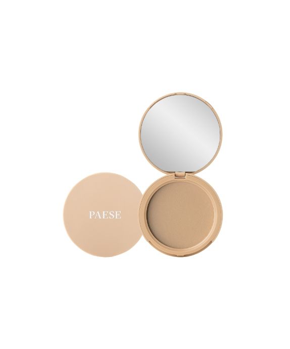 Belysande täckande Pressat ansiktspulver Färg 1C Varm Beige Illuminating Paese