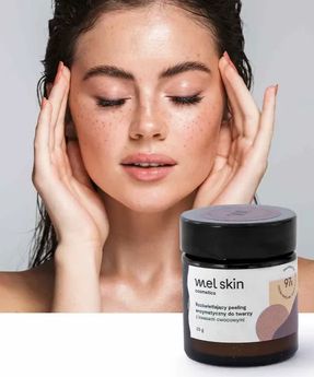 Peeling viso enzimatico illuminante con acidi della frutta Mel Skin