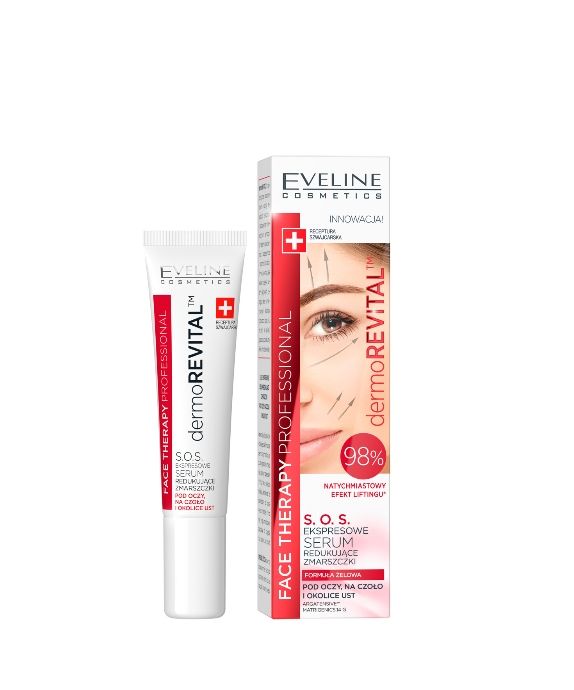 Wrinkle-Reducing Serum for Under-Eye, Forehead, and Lip Area FTP Dermorevital Eveline