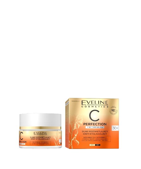 Una Crema Suavizante de Día y Noche Fuertemente Iluminadora 30+ c perfection Eveline