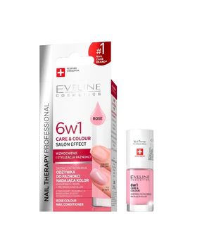 Koncentrerad nagelbalsam för färg 6in1, Rose Eveline