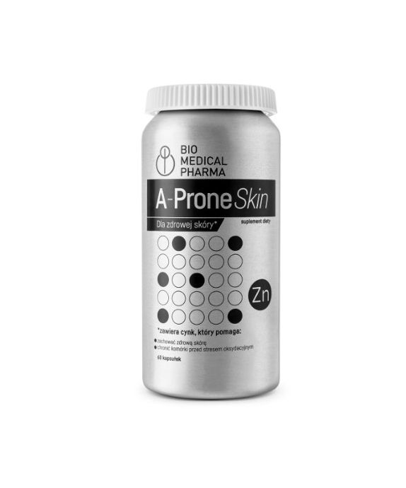 Complemento alimenticio para eliminar las lesiones cutáneas A-Prone Skin Bio Medical Pharma 60 cápsulas