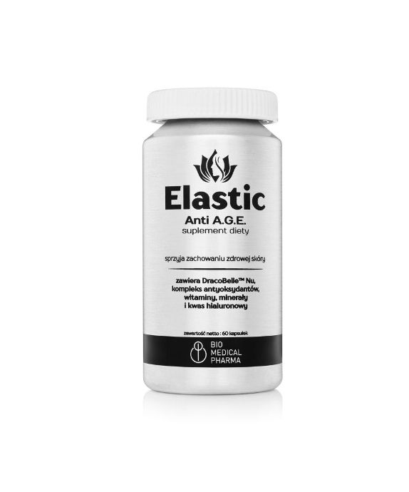 Elastic Anti A.G.E. dietary supplement against skin aging Bio Medical Pharma 60 capsules