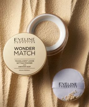 Wonder Match Eveline transluzentes loses Fixierpuder mit Amethystpuder