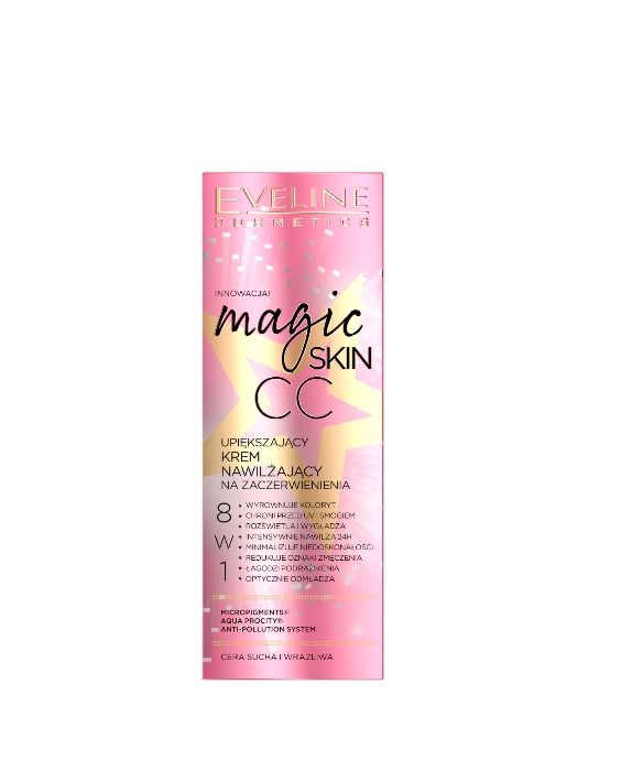 Skaistinamasis CC drėkinamasis kremas raudoniui Magic skin Eveline