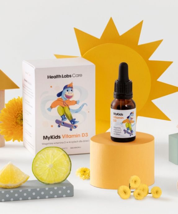 Gocce vegane di vitamina D per bambini MyKids Vitamin D3 Health Labs Care