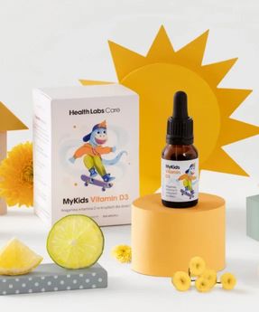 Picături vegane de vitamina D pentru copii MyKids Vitamin D3 Health Labs Care