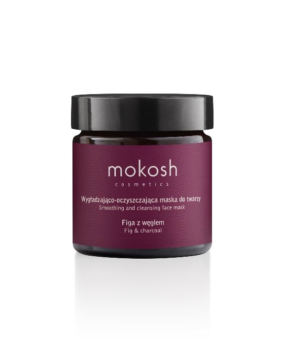 Maschera viso levigante e detergente Fico con carbone attivo 60 ml Mokosh