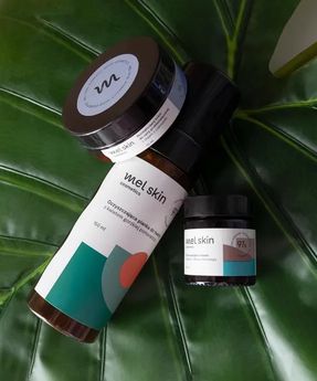 Set mousse nettoyante, masque et crème pour le visage Mel Skin