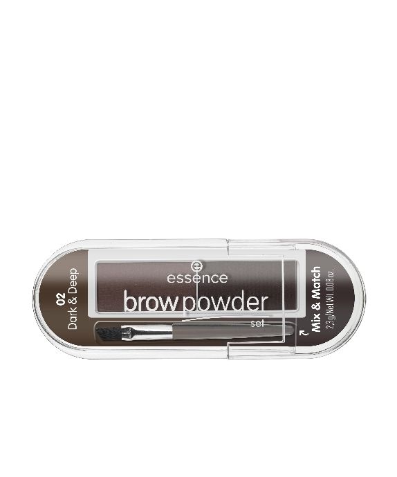 Juego de brochas y polvos para cejas 02 brow powder set Essence