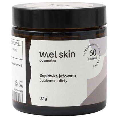 Soplówka Jeżowata Mel Skin tabletki z ekstraktem Lion’s Mane na pamięć i pracę mózgu 60 kapsułek